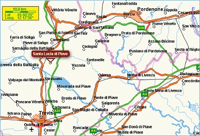 Mappa della provincia di Treviso - Clicca per ingrandire